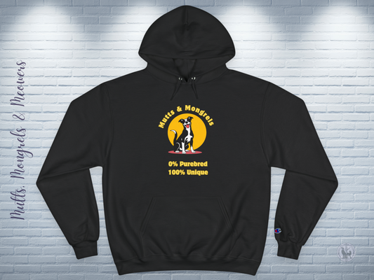 Champion Hoodie Mixed Breed Rescue Dog Mongrel Dogful Mutt Gift Pet Apparel Unique Retro Style Pride Fashion Hoodie Dog Mom Dad Unisex Wear