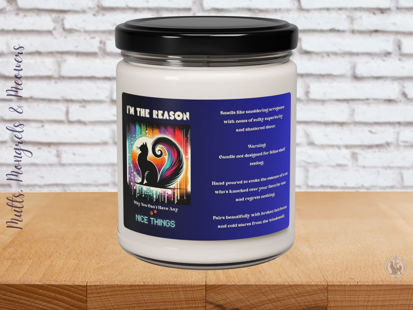 Candle Funny Scented Soy Candle Cat Lover Gift for Cat Parent Relaxing Art Deco Home Decor Kitty Humor Quirky Feline Catful Pet Lover