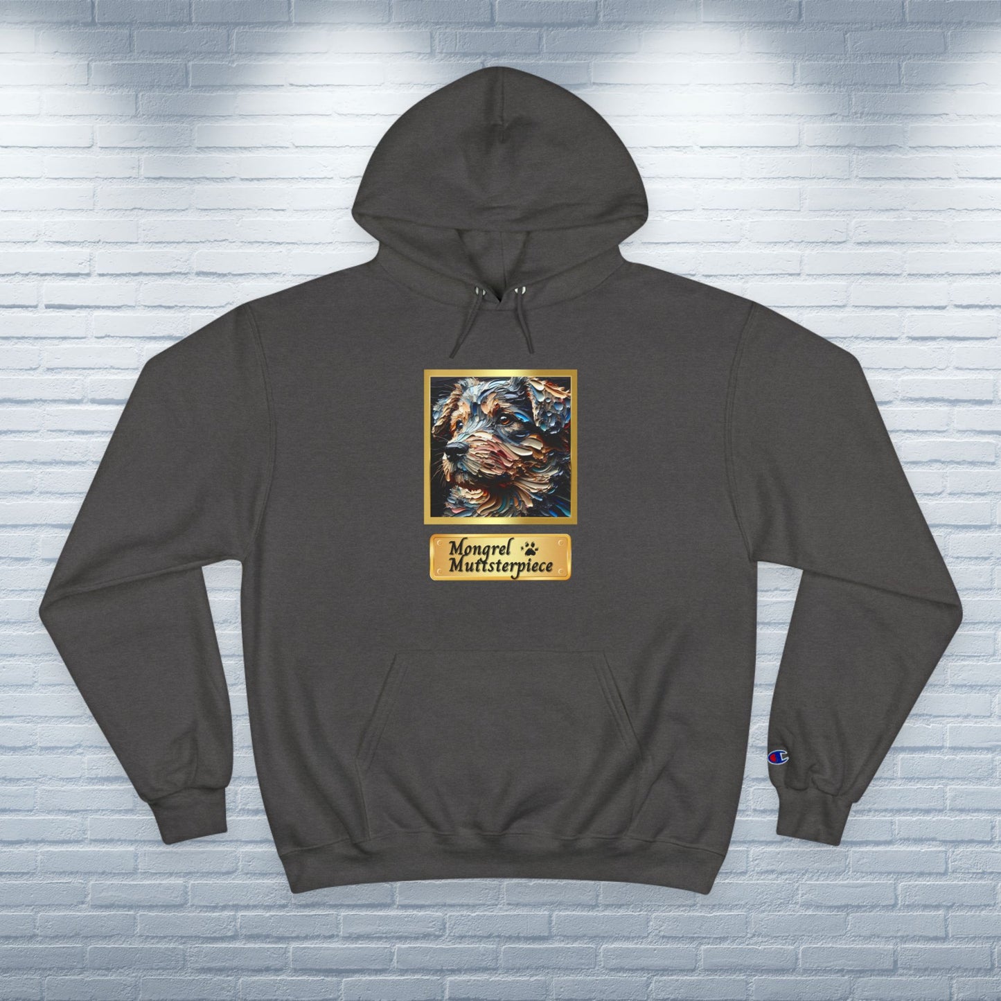 Champion Hoodie Mixed Breed Rescue Dog Mongrel Dogful Gift Pet Apparel Funny Unique Retro Style Pride Fashion Dog Mom Dad Unisex Unique