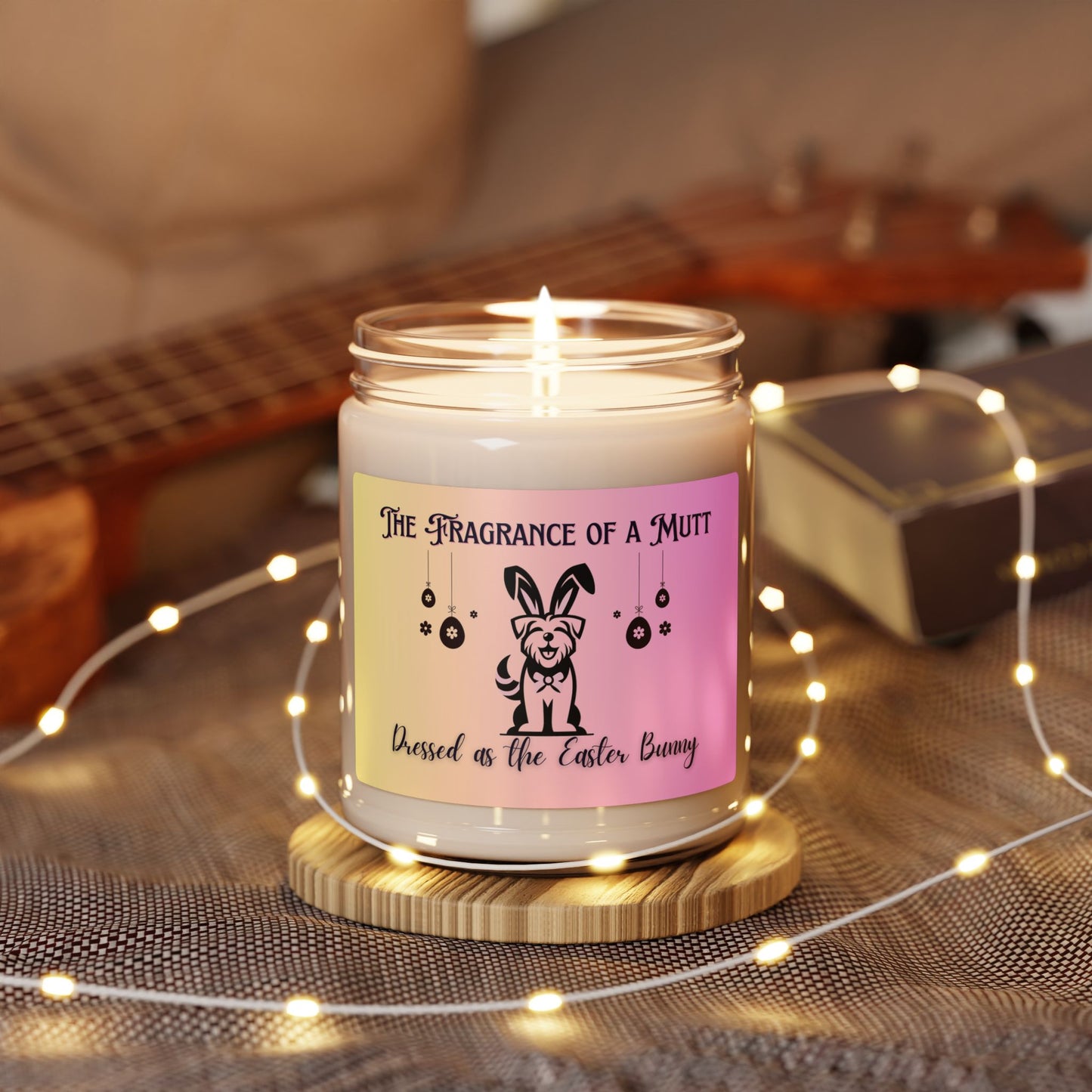 Art Deco Scented Soy Candle - The Fragrance of a Mutt Dressed as the Easter Bunny