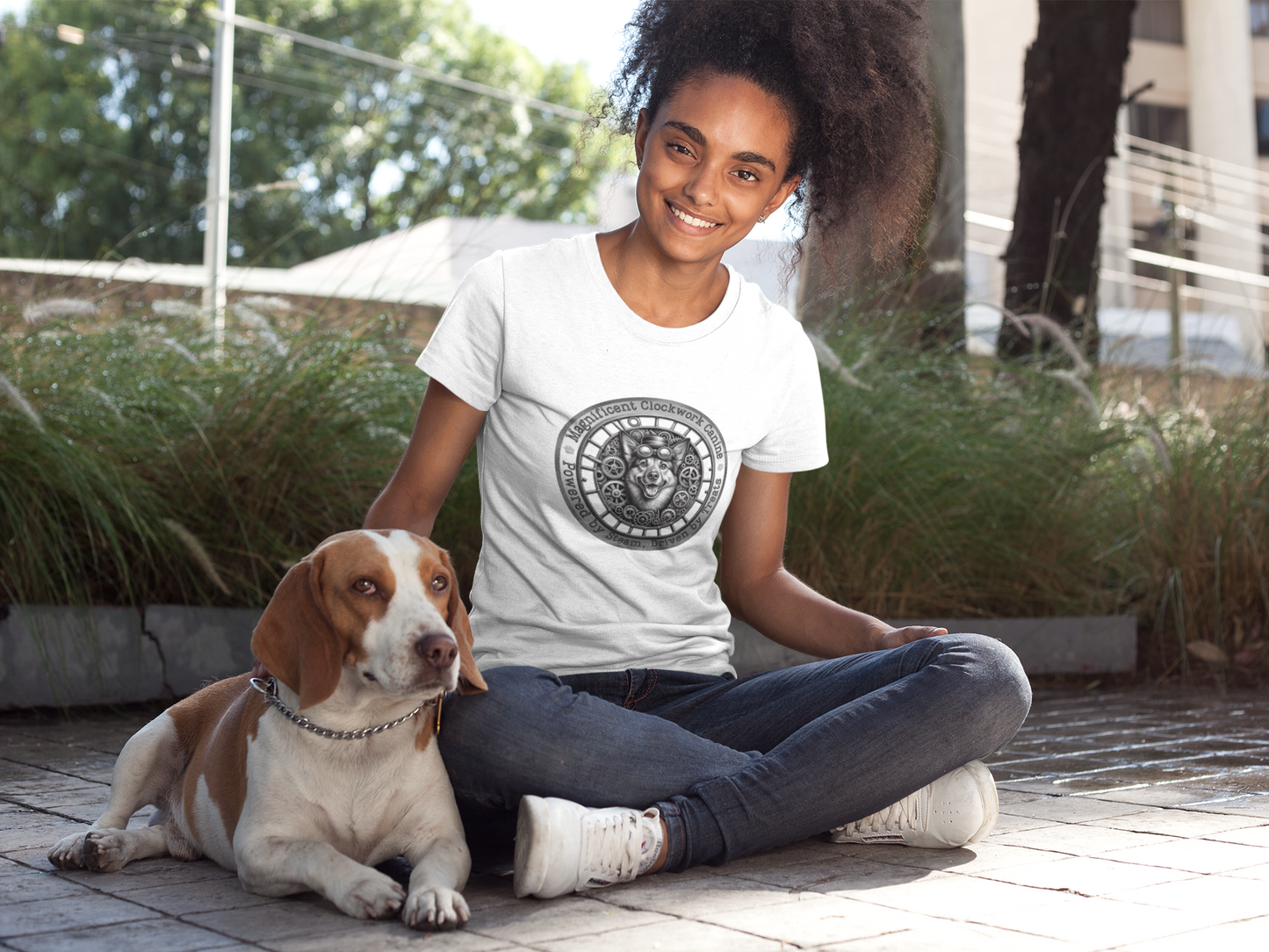 T-Shirt Mixed Breed Dog Steampunk Mongrel Tee Victorian Mutt Apparel dogful Gift Unique Canine Lover Unisex Funny Dog Shirt Dog Mum Dog Dad
