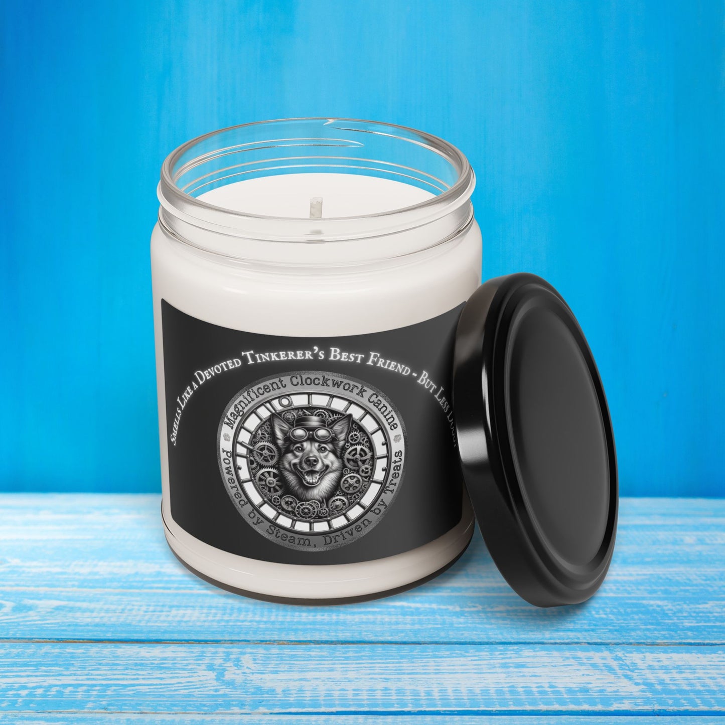 Candle Funny Steampunk Mixed Breed Dog Gift Scented Soy Candle Rescue Mutt Dogful Best Friend Victorian Canine Home Decor for Dog Parents
