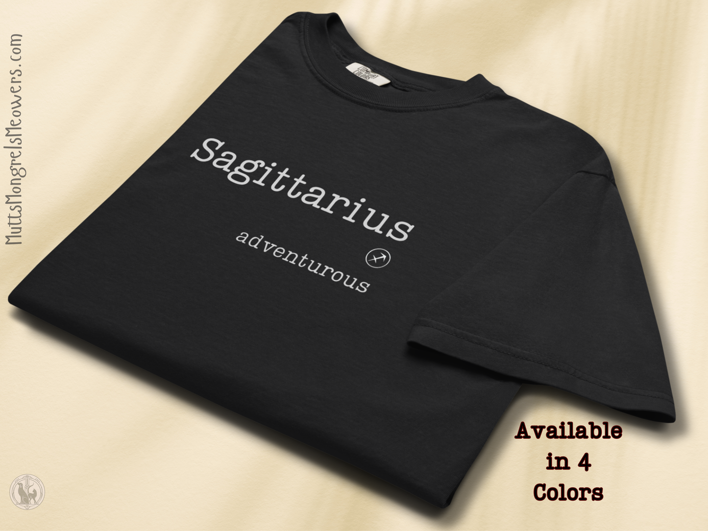 Unisex Adventurous Sagittarius Astrology T-Shirt - Comfort Colors Zodiac Gift Tee