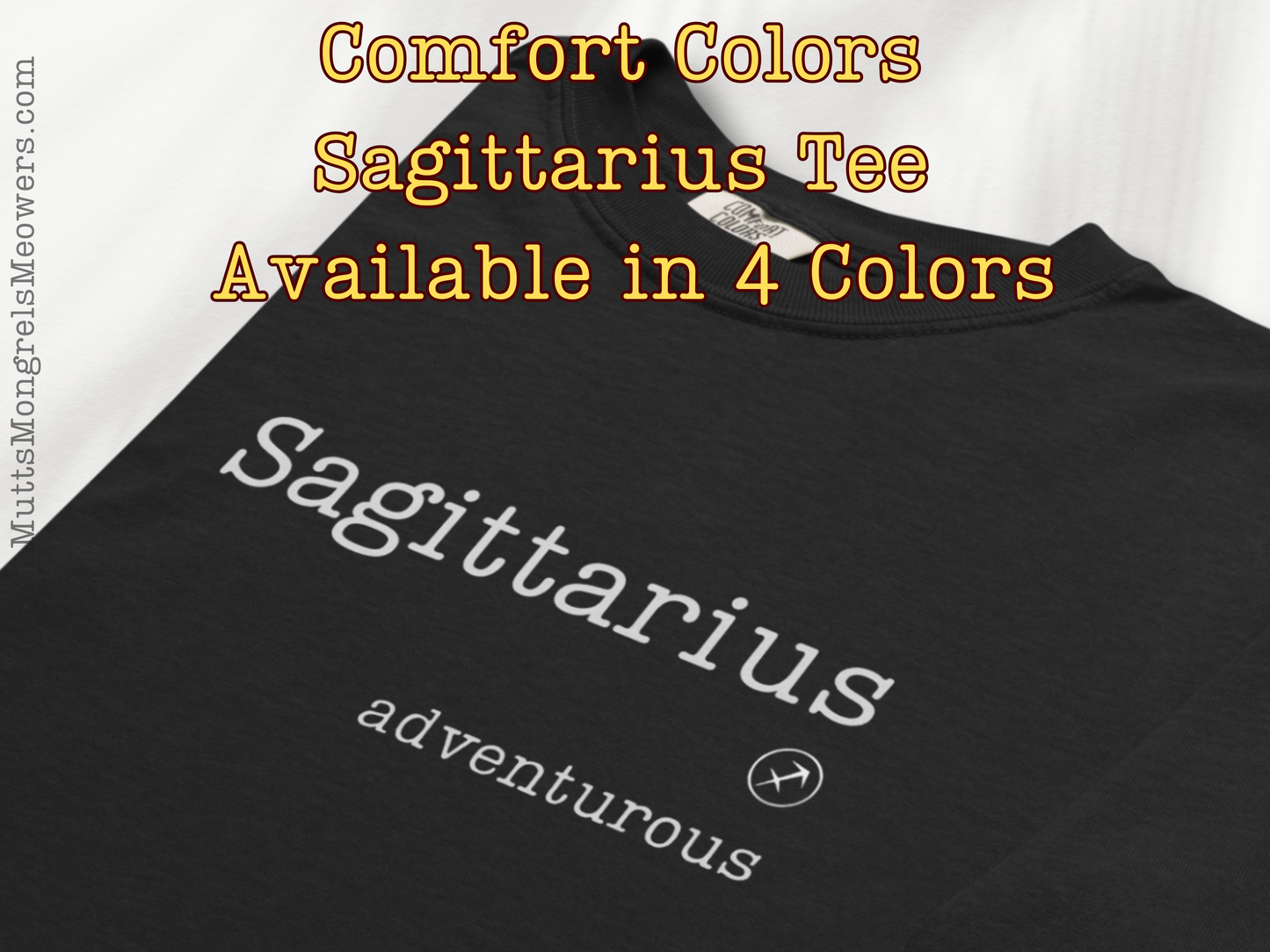 Unisex Adventurous Sagittarius Astrology T-Shirt - Comfort Colors Zodiac Gift Tee