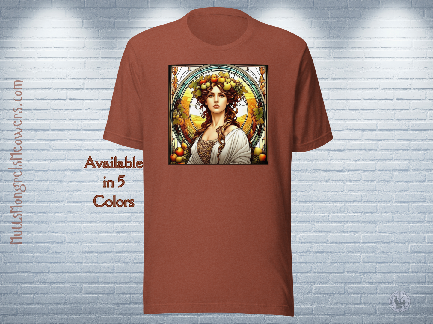 Art Nouveau Fall T-Shirt: Autum Harvest Tee