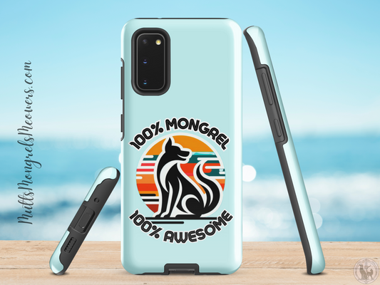 Phone Case Samsung Tough Case Design Dog Lovers Awesome Mixed Breed Dogful  Dog Pride Spirit Retro Cool Paws Joy