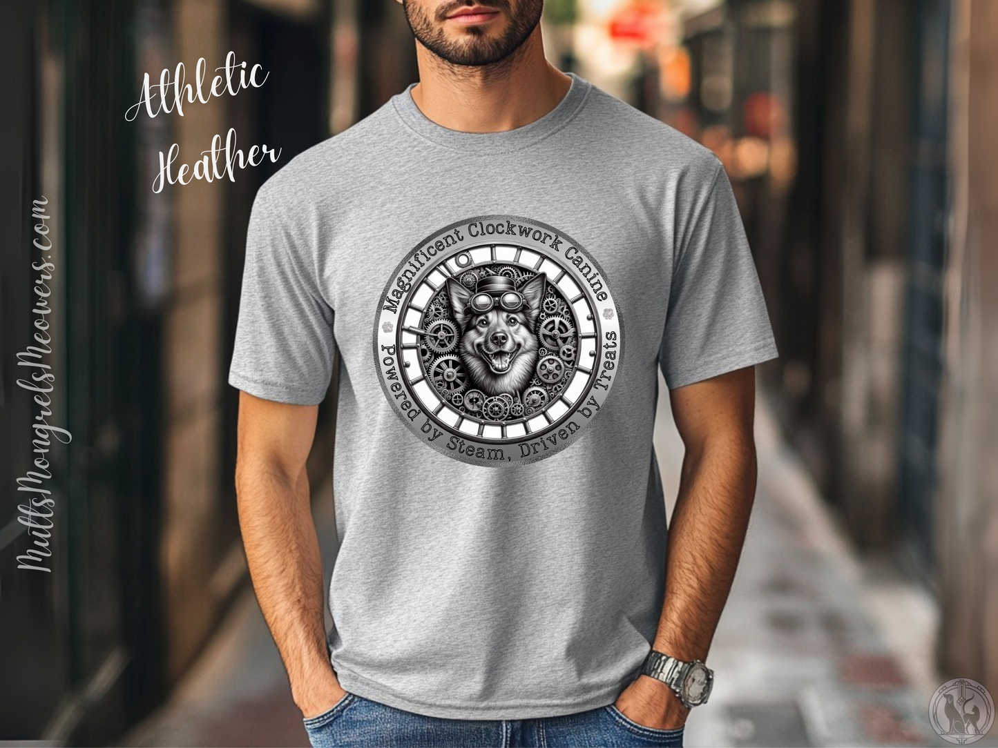 T-Shirt Mixed Breed Dog Steampunk Mongrel Tee Victorian Mutt Apparel dogful Gift Unique Canine Lover Unisex Funny Dog Shirt Dog Mum Dog Dad