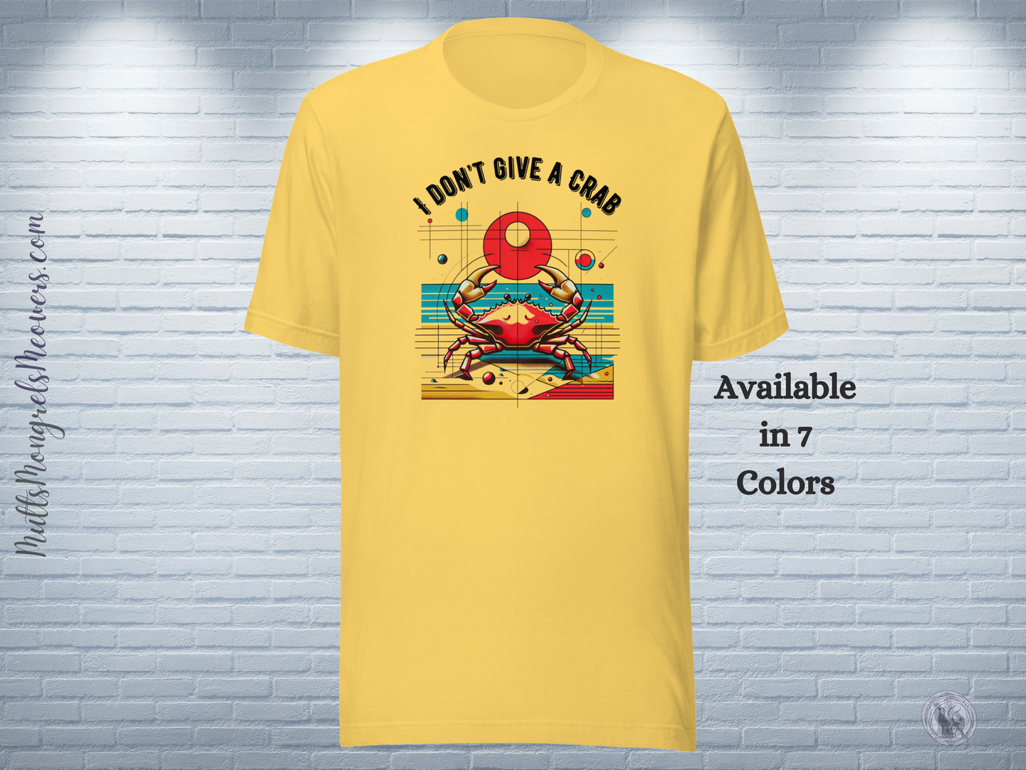 T-shirt Unisex Fit Funny Sarcastic Unique Crabby Pop Art Crab Shirt Quirky Crustacean Gift Retro Astrology Cancer Star Sign Zodiac Lovers