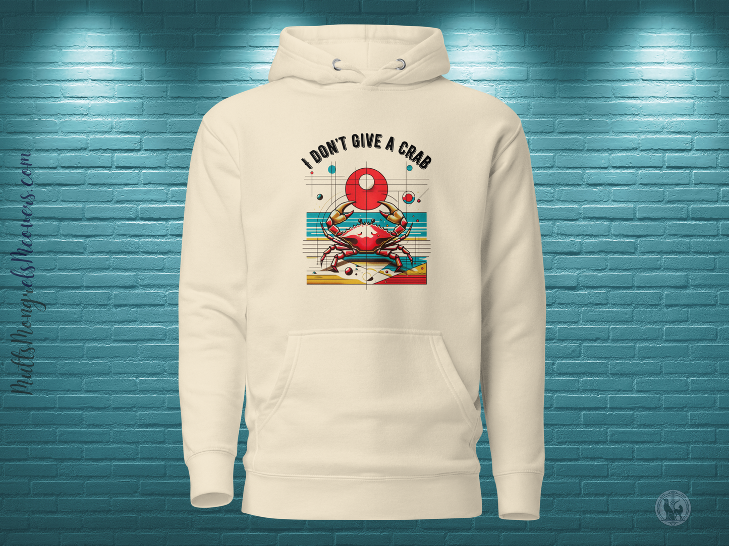 Hoodie Crabby Crab Sweatshirt Crustacean Retro Gift Unique Cosmic Unisex Pop Art Apparel Summer Astrology Cancer Star Sign Zodiac Lovers