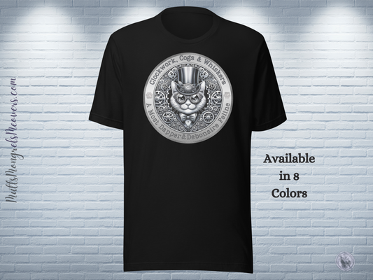 T-Shirt Mixed Breed Steampunk Cat Shirt Feline Lover Gift Victorian Kitty Tee Unique Cat Theme Unisex Catful Pet Apparel Cat mom Cat Dad