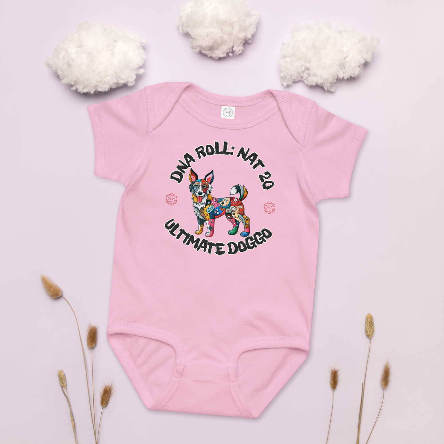Baby Jersey Gift for Dog Lovers Funny Dogful Mutt Gamer Bodysuit Retroeful Baby Shower Gift Vibeful Geeky Rescue Dog Parents Babies Gifted