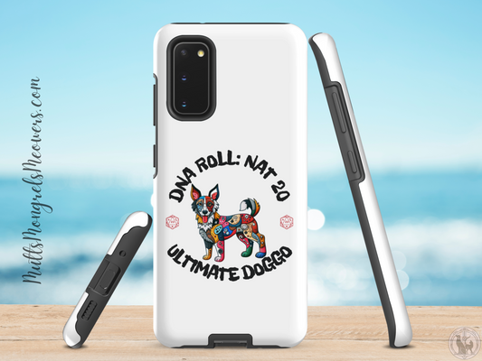 Phone Case Samsung Tough Case Design Dog Lovers Ultimate Mixed Breed Dogful Dog Pride Luck Magic Gamer RPG