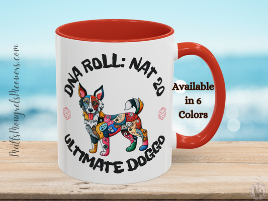 Mug Mixed Breed Rescue Dog Dogful Mongrel Gamer Dog Gift Inspired Dog RPG Themed 11oz Perfect Gift For Dog Lovers Coffee Cup