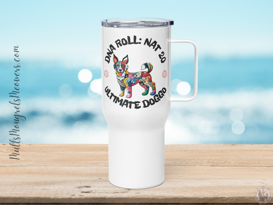Tumbler Dog Lovers Geeky Mixed Breed Dogful Coffee Travel Mug Funny Mutt Gift Gamer Animal Lovers Drinkware Humor for Rescue Dog Parents