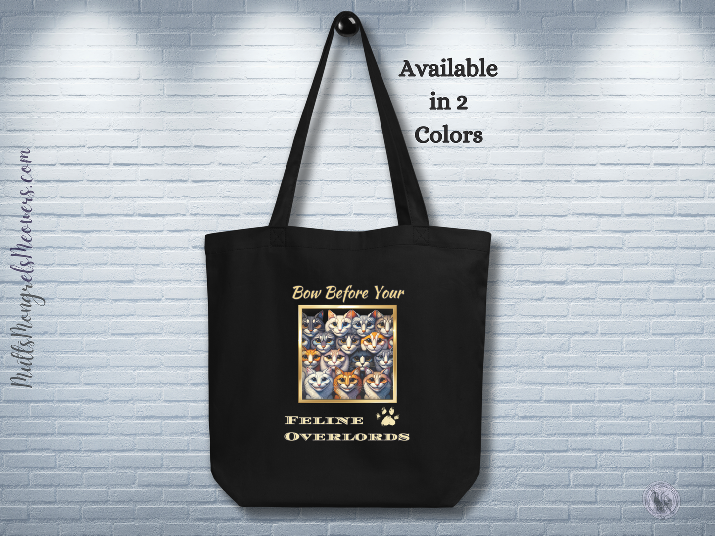 Organic Tote Bag Mixed Breed Funny Cat Kitty Attitude Gift Reusable Catful Cat Lovers Mom Bold Feline Humor Design Sarcastic Quote Retro Pet