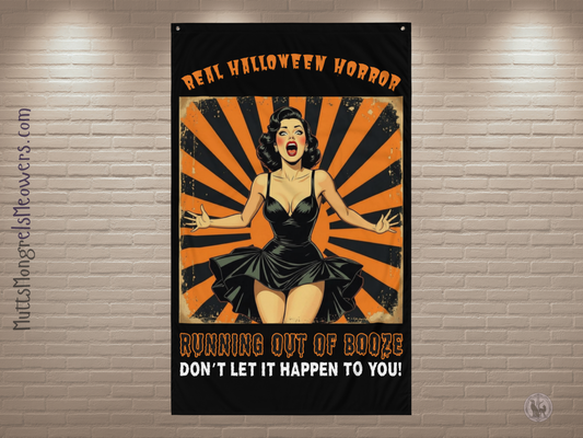 Funny Retro Halloween Flag: Stylish Gift for Fun Loving People