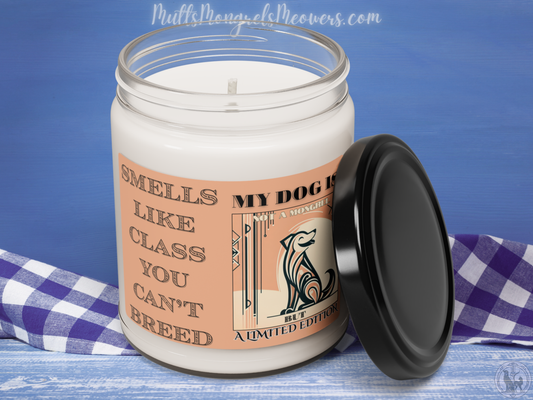 Candle Mixed Breed Dog Scented Soy Candle Funny Mutt Gift Rescue Dog Decor Dogful Art Deco Present for Dog Parents Canine Home Accessory