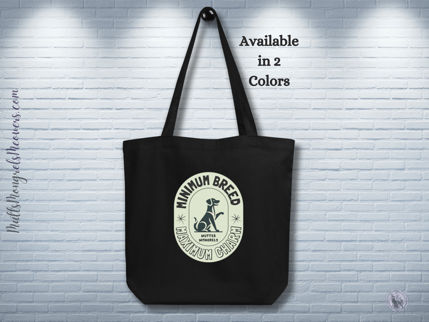 Organic Tote Bag Art Deco Mixed Breed Rescue Dog Funny Dogful Humor Mongrel Charm Cotton Tote Bag For Dog Lovers Mum Dad Bold Design Gift