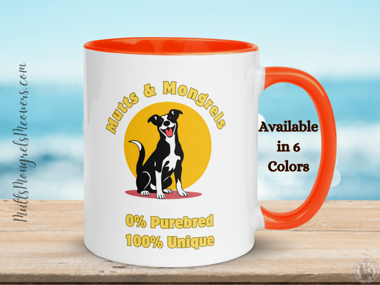 Mug Retro Mixed Breed Rescue Dog Dogful Mongrel Original Art Cup Dog Themed 11oz Perfect Gift For Dog Lovers Funny Pet Lover Gift Idea