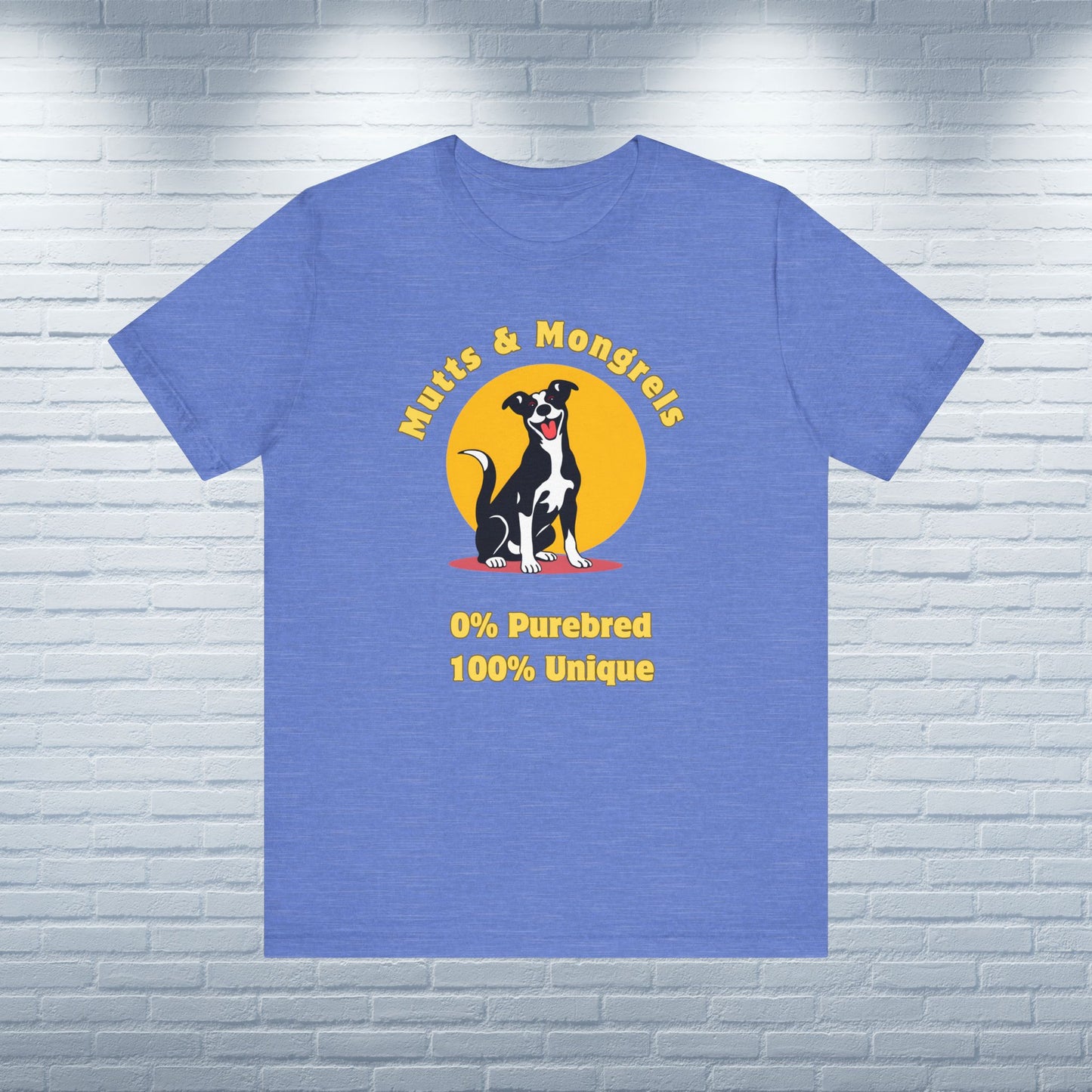 T-Shirt Mixed Breed Mutt Lover Shirt Rescue Dog Tee Funny Dogful Gift Dog Owner Style Unique Theme Unisex Graphic Fit Mongrel Dog Mum Dad