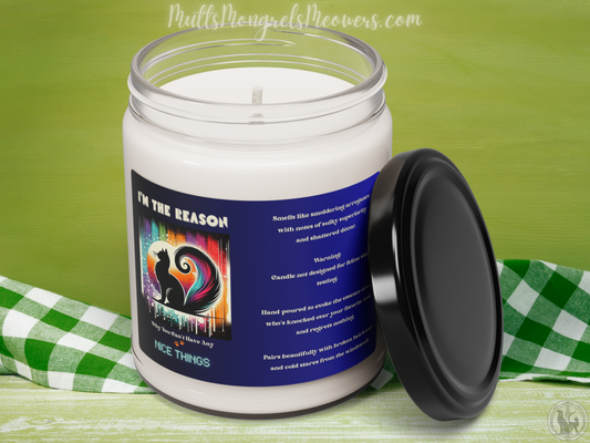 Candle Funny Scented Soy Candle Cat Lover Gift for Cat Parent Relaxing Art Deco Home Decor Kitty Humor Quirky Feline Catful Pet Lover