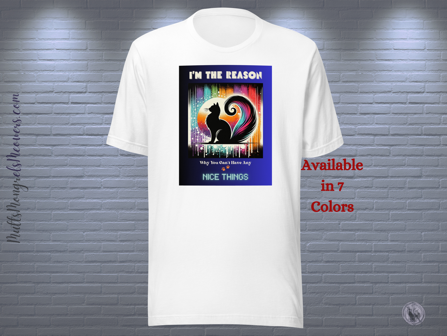 T-Shirt Funny Art Deco Cat Tee Sarcastic Kitty Shirt Cat Lover Gift Unique Catful Unisex Vintage Feline Humor Graphic Fit Rescue Cat Mom Dad