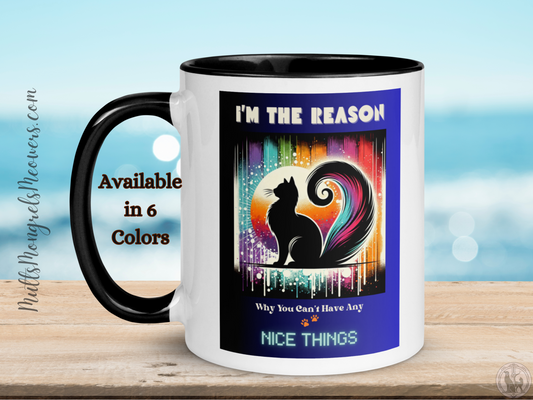 Mug Funny Cat Cup Feline Design Retro Themed 11oz Perfect Gift For Catful Lovers Whimsical Coffee Lover Tea Art Unique Kitty