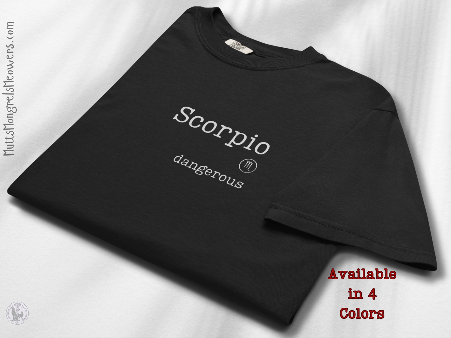 Unisex Dangerous Scorpio Astrology T-Shirt - Comfort Colors Zodiac Gift Tee