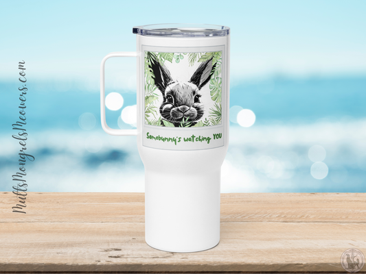 Tumbler Funny Bunny Lovers Bunniful Rabbit Coffee Travel Mug Tea Gift Chill Relaxing Animal Lover Drinkware Holiday Humor for Pet Parents