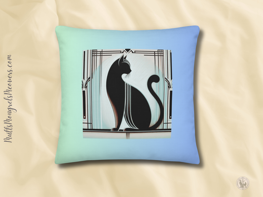 Pillow Art Deco Cat Gift Presence Design For Cat Lovers Rescue Cat Royal Cat Sarcastic Feline Gift Throw Cushion Diva Décor Cat Mom Cat Dad