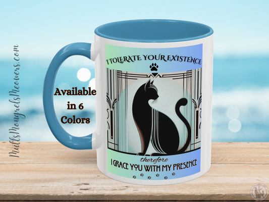 Mug Cat Funny Design Coffee Cup Art Deco 11oz Perfect Gift For Catful Lovers Cute Kitty Lover Art Kitty Themed Humor Gift