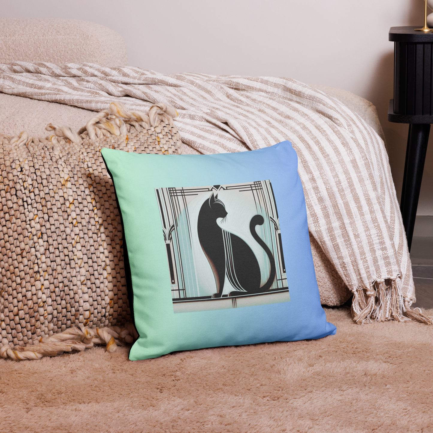 Pillow Art Deco Cat Gift Presence Design For Cat Lovers Rescue Cat Royal Cat Sarcastic Feline Gift Throw Cushion Diva Décor Cat Mom Cat Dad
