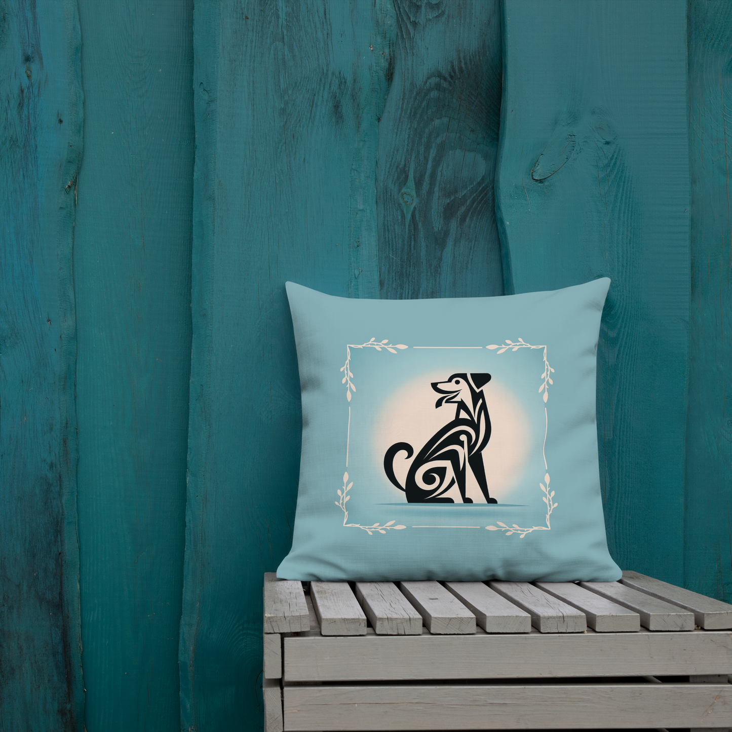 Pillow Throw Rescue Dog Art Deco Design Dog Lovers Mixed Breed Dogful Throw Pillow Rescue Mutt Funny Pet Home Accent Dog Mum Dog Dad Mongrel