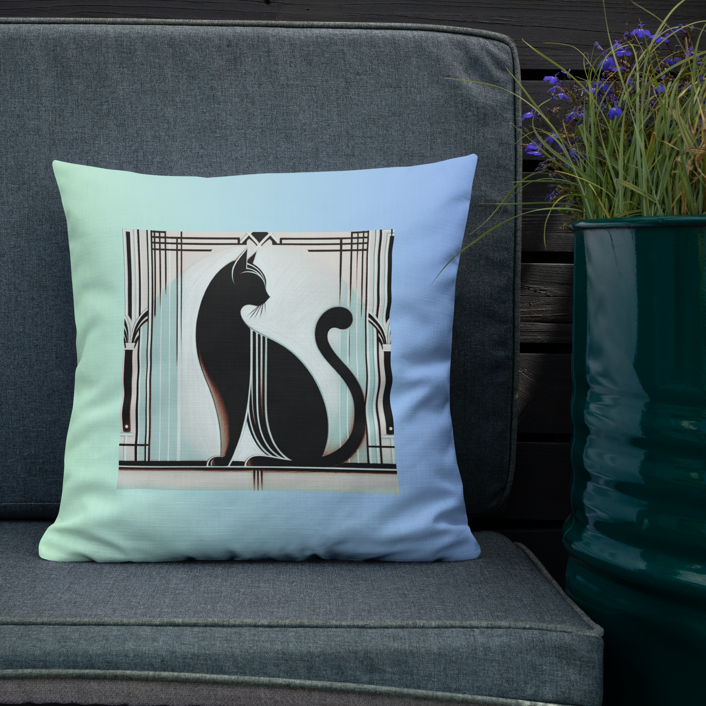 Pillow Art Deco Cat Gift Presence Design For Cat Lovers Rescue Cat Royal Cat Sarcastic Feline Gift Throw Cushion Diva Décor Cat Mom Cat Dad