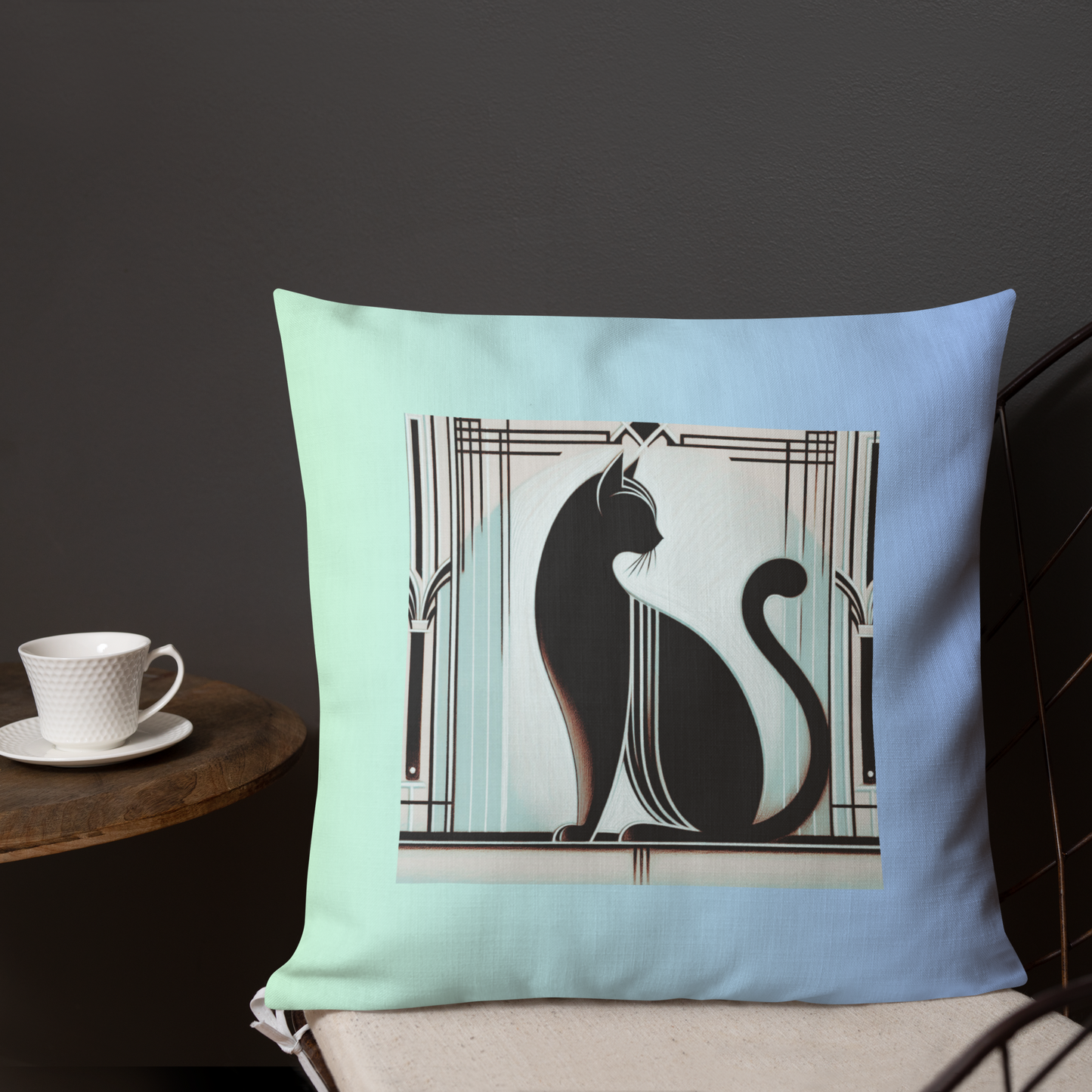Pillow Art Deco Cat Gift Presence Design For Cat Lovers Rescue Cat Royal Cat Sarcastic Feline Gift Throw Cushion Diva Décor Cat Mom Cat Dad