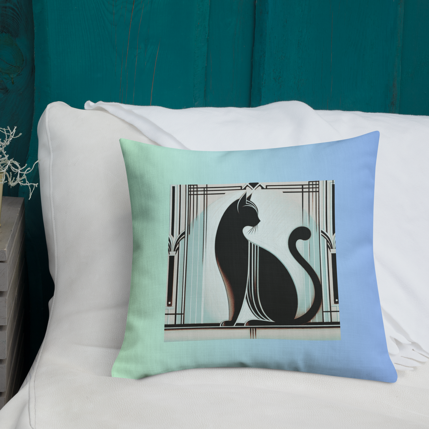 Pillow Art Deco Cat Gift Presence Design For Cat Lovers Rescue Cat Royal Cat Sarcastic Feline Gift Throw Cushion Diva Décor Cat Mom Cat Dad