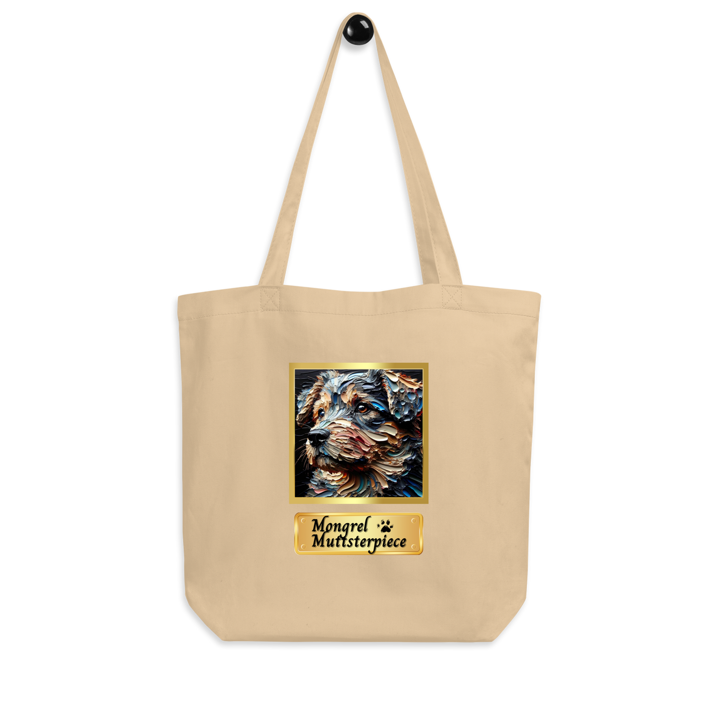 Organic Tote Bag Mixed Breed Rescue Dog Art Tote Bag Creative Retro Dog Design Eco Pet Lover Mutt Cotton Tote Bag Dog Lovers Dogful Gift