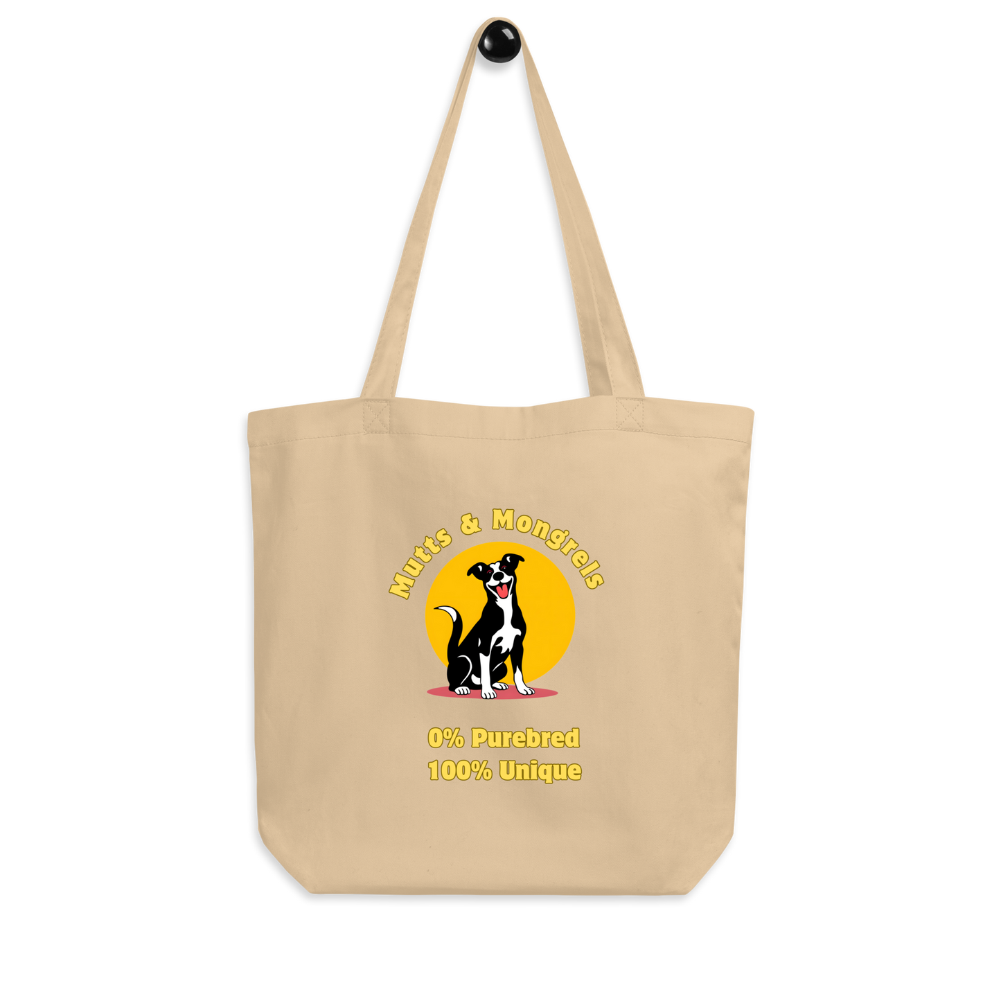 Organic Tote Bag Art Deco Mixed Breed Rescue Dog Funny Dogful Eco Bag Mongrel Pride Cotton Tote Bag For Dog Lovers Mom Dad Pet Design Mutt