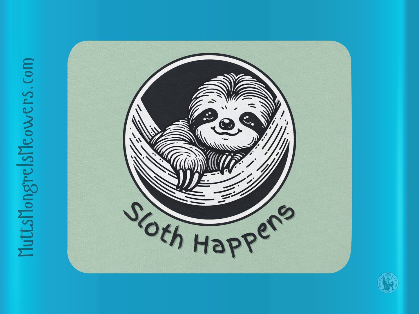 Funny Sloth Mouse Pad: Sarcastic Laptop Accessory Gift for Animal Lovers