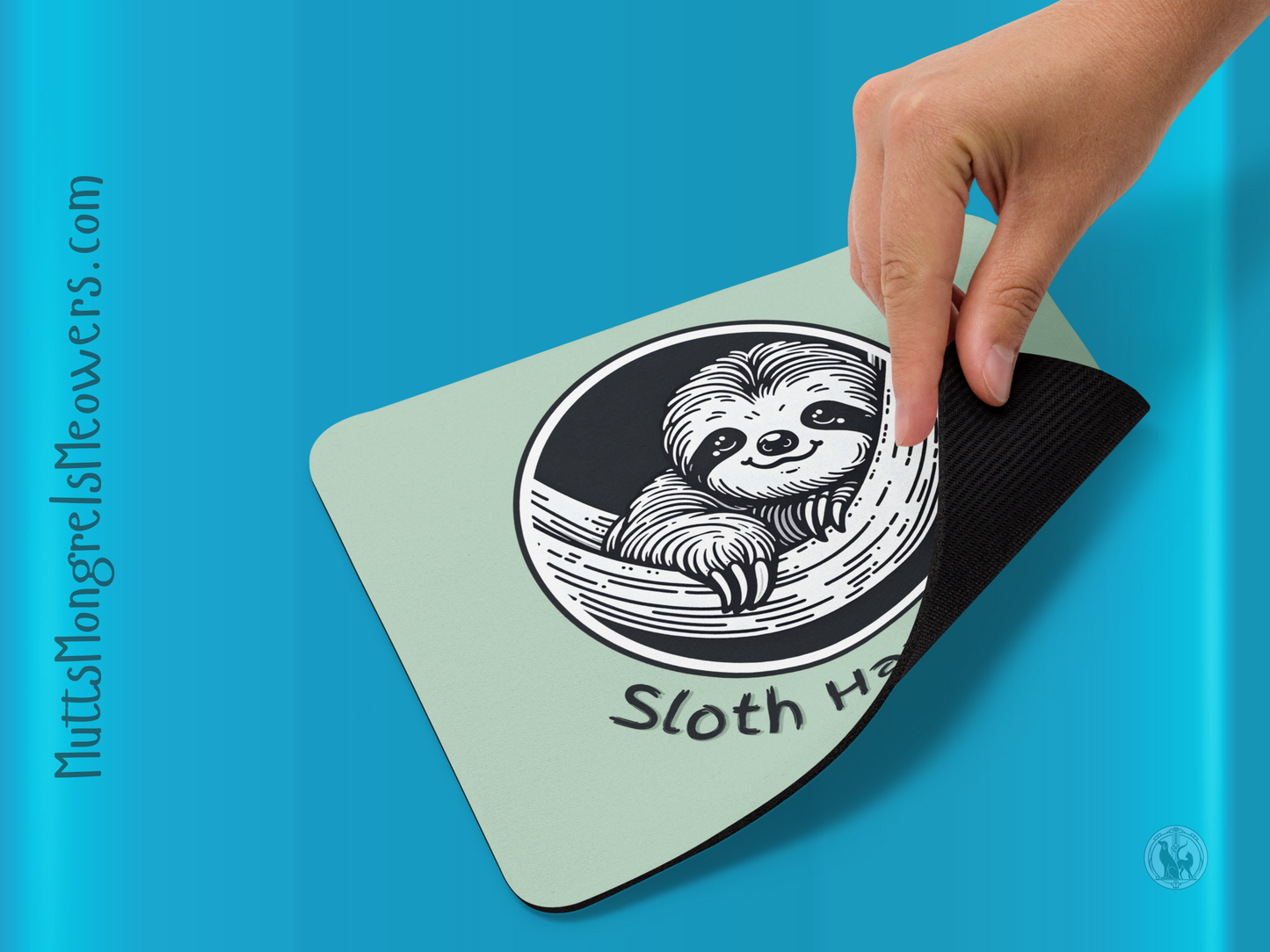 Funny Sloth Mouse Pad: Sarcastic Laptop Accessory Gift for Animal Lovers