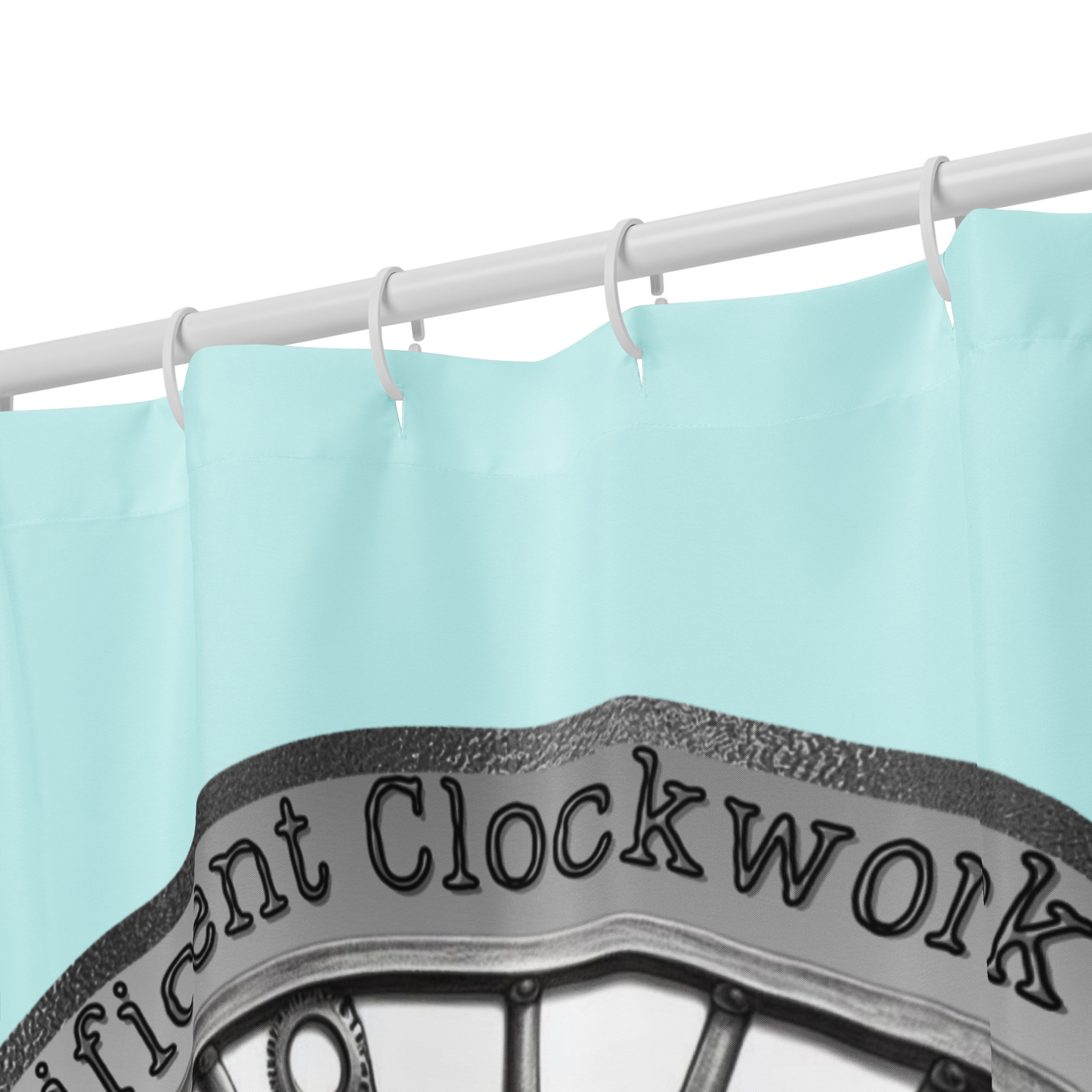 Shower Curtain Steampunk Dog Victorian Bathroom Gift Unique Art Quirky Pet Lover Decor Housewarming for Dog Parents Mongrel Rescue Dog Mutt