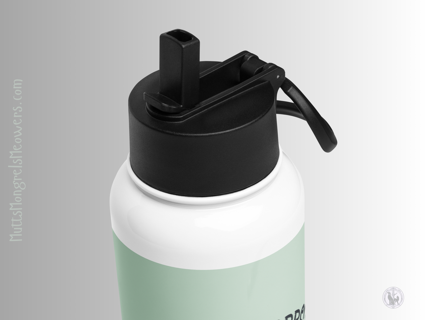 Funny Sloth Stainless Steel Water Bottle with a Straw Lid: Quirky Gift for Animal Lovers