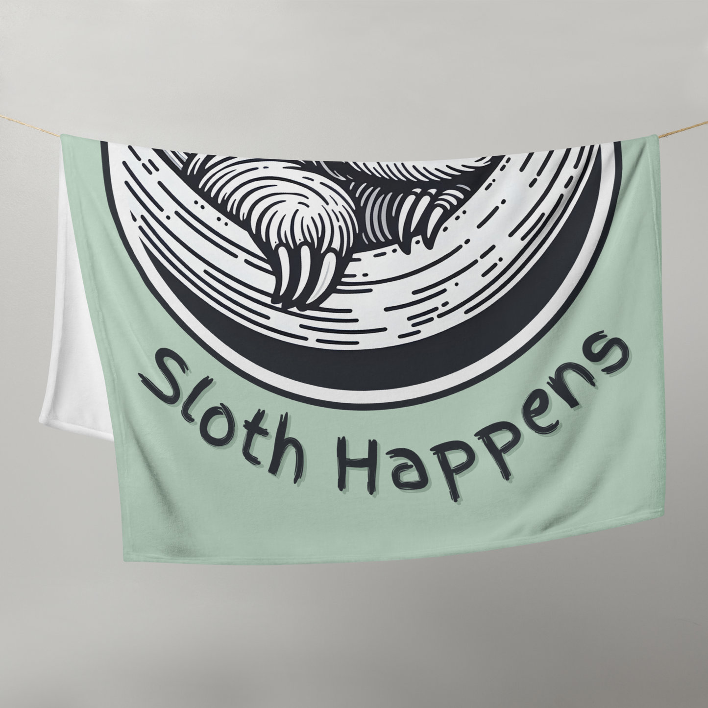 Funny Sloth Throw Blanket: Cozy Gift for Animal Lovers