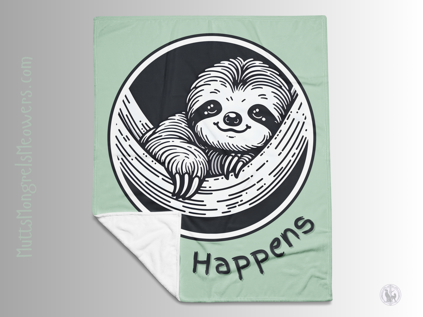 Funny Sloth Throw Blanket: Cozy Gift for Animal Lovers