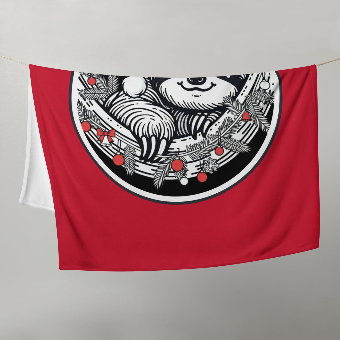 Funny Sloth Throw Blanket: Cozy Christmas Gift for Animal Lovers