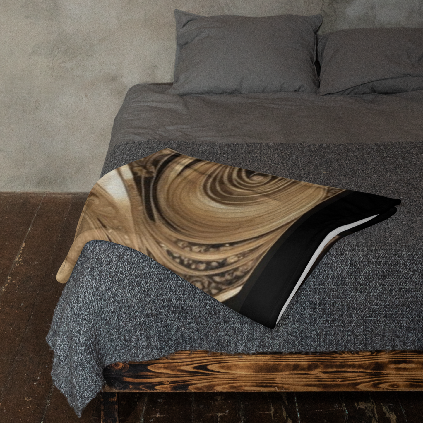 Elegant Art Deco Throw Blanket: Stylish Home Decor Not Only for Libra and Astrology Lovers