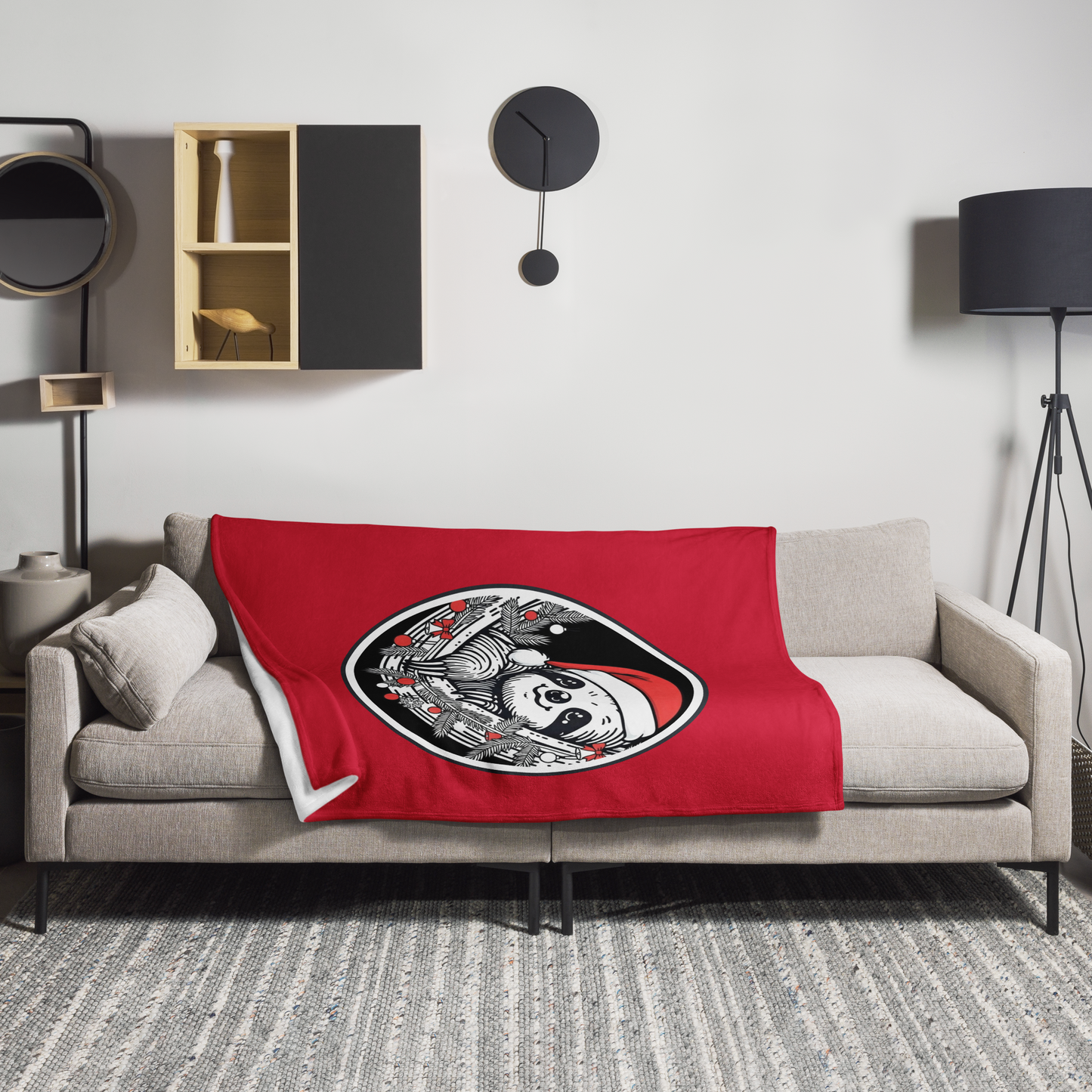 Funny Sloth Throw Blanket: Cozy Christmas Gift for Animal Lovers