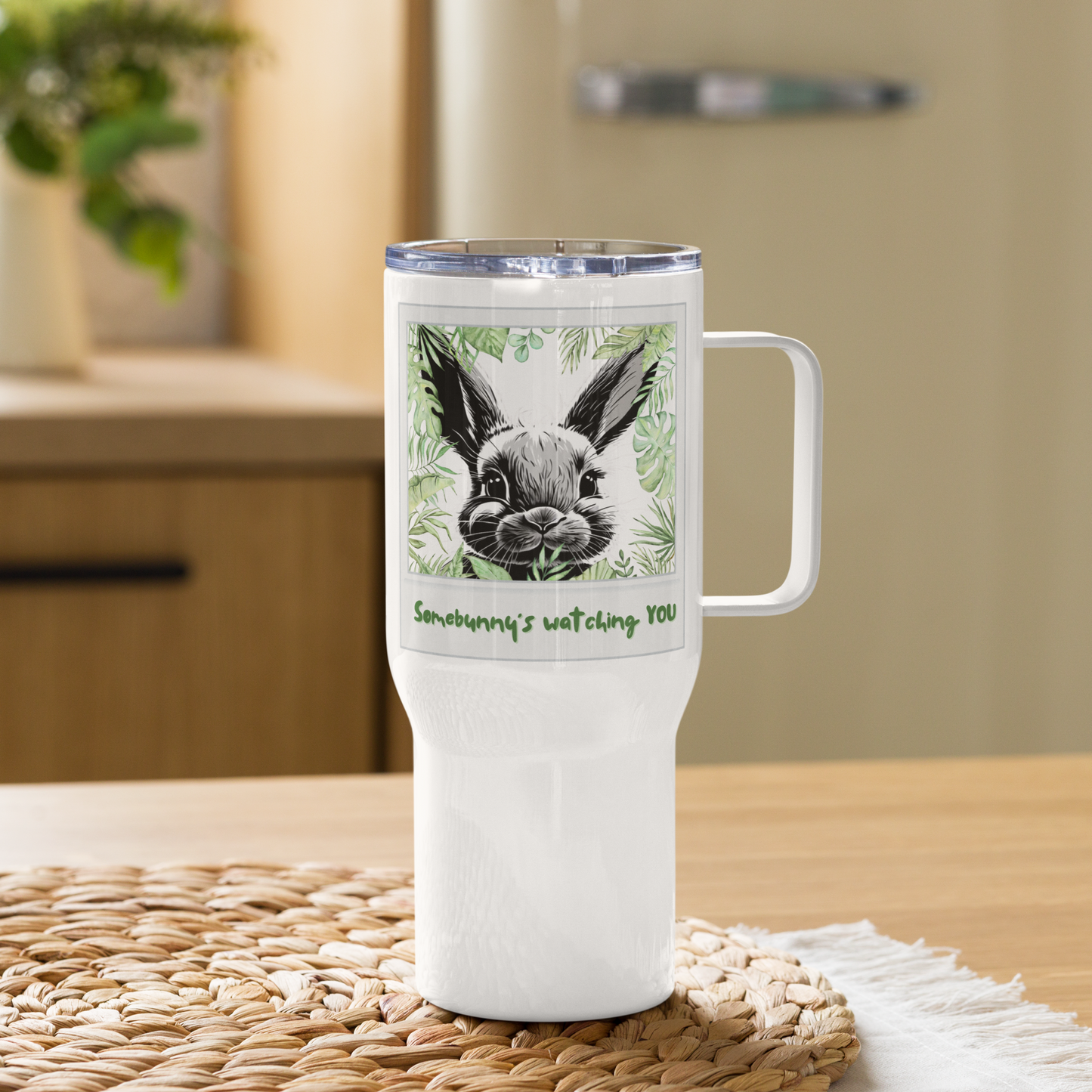 Tumbler Funny Bunny Lovers Bunniful Rabbit Coffee Travel Mug Tea Gift Chill Relaxing Animal Lover Drinkware Holiday Humor for Pet Parents