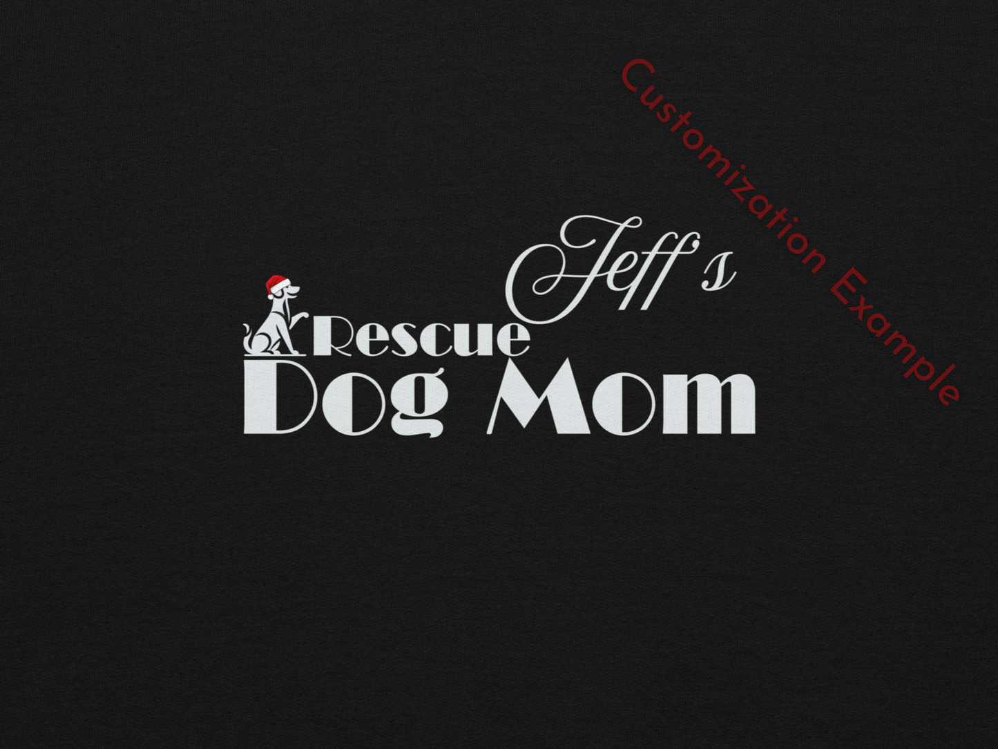 Dog Mom Sweatshirt - Customizable Cozy Gildan Sweater Christmas Gift