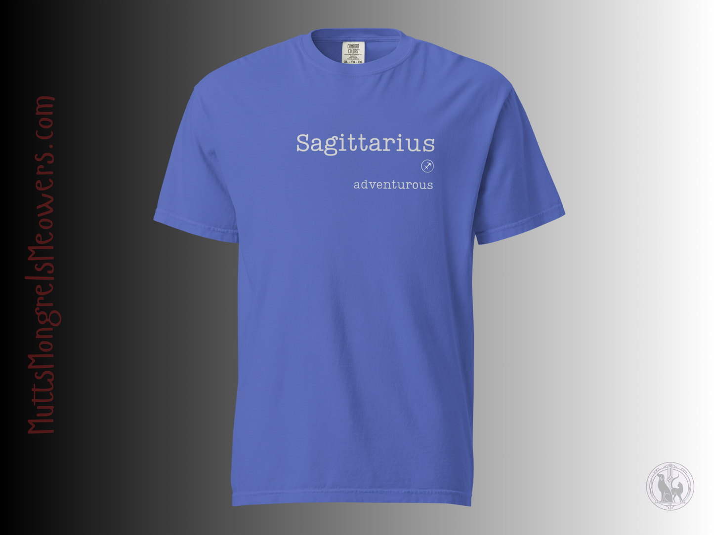 Unisex Adventurous Sagittarius Astrology T-Shirt - Comfort Colors Zodiac Gift Tee
